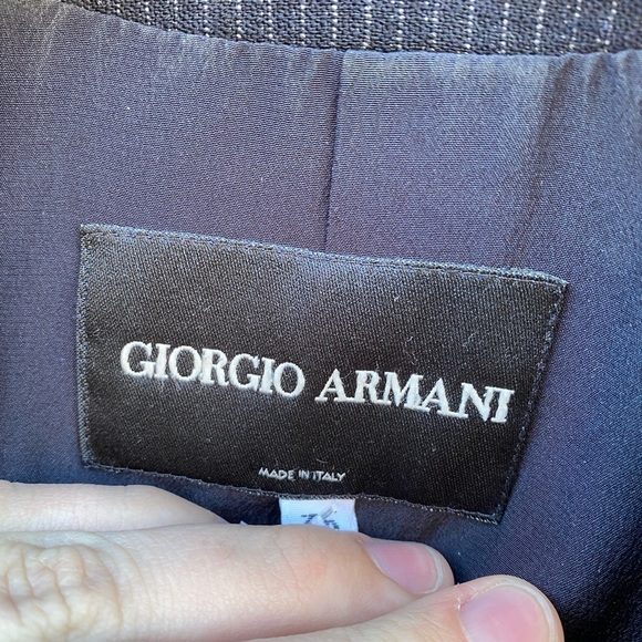 Vintage Giorgio Armani Striped Blazer Jacket Size 36 - Picture 6 of 9